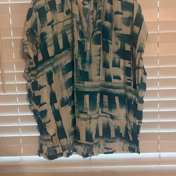 Women's Teal and White Pajama set - Picture 1 of 4